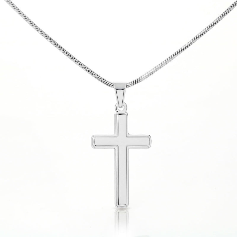 Stainless Steel Cross Necklace for Spiritual Mom