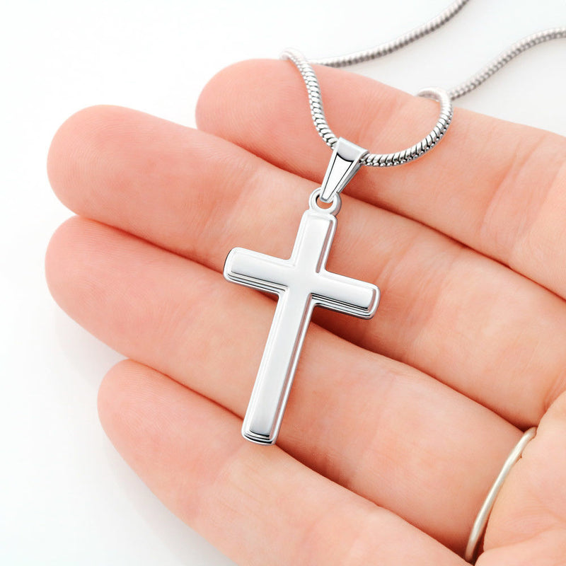 Stainless Steel Cross Necklace for Spiritual Mom