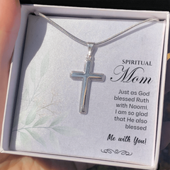 Stainless Steel Cross Necklace for Spiritual Mom