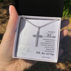 Stainless Steel Cross Necklace for Mom