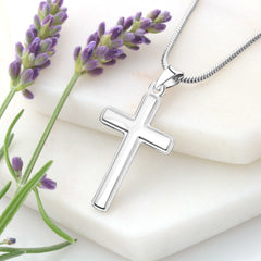 Stainless Steel Cross Necklace for Spiritual Mom