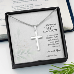 Stainless Steel Cross Necklace for Spiritual Mom