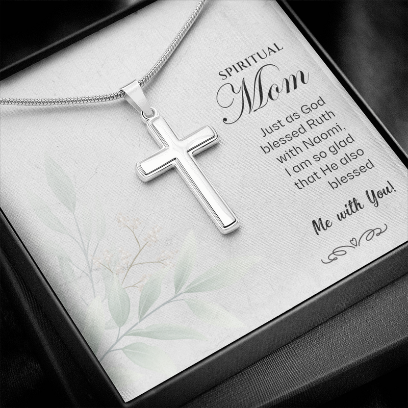 Stainless Steel Cross Necklace for Spiritual Mom