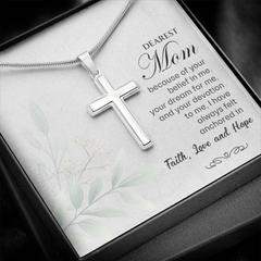 Stainless Steel Cross Necklace for Mom