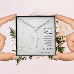 Stainless Steel Cross Necklace for Spiritual Mom