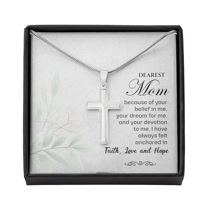 Stainless Steel Cross Necklace for Mom