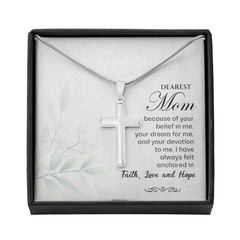 Stainless Steel Cross Necklace for Mom