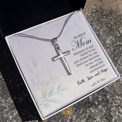 Stainless Steel Cross Necklace for Mom