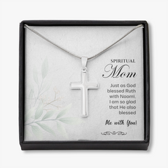 Stainless Steel Cross Necklace for Spiritual Mom
