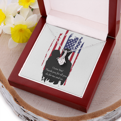 Alluring Beauty Necklace for Military Love
