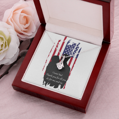 Alluring Beauty Necklace for Military Love