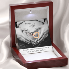 Interlocking Heart Necklace for Mom-to-Be for Baby Shower, Birthday, Anniversary or Mother's Day