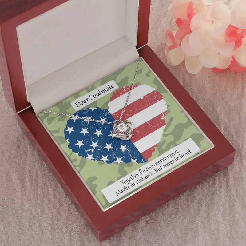Love Knot Necklace for Military Love