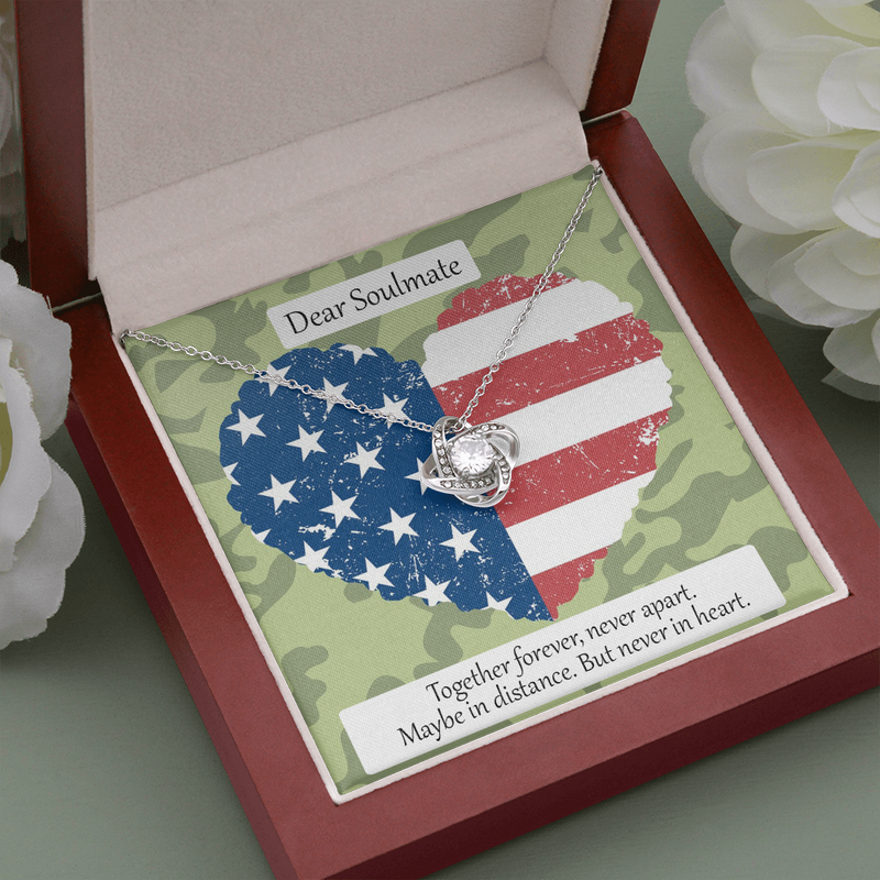 Love Knot Necklace for Military Love