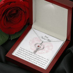 Stethoscope Necklace with Swarovski Crystal for Nurse Wife