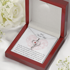 Stethoscope Necklace with Swarovski Crystal for Nurse Wife