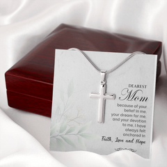 Stainless Steel Cross Necklace for Mom