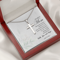 Stainless Steel Cross Necklace for Mom