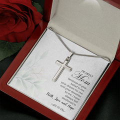 Stainless Steel Cross Necklace for Mom