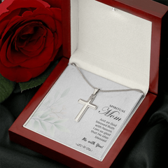 Stainless Steel Cross Necklace for Spiritual Mom