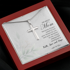 Stainless Steel Cross Necklace for Mom
